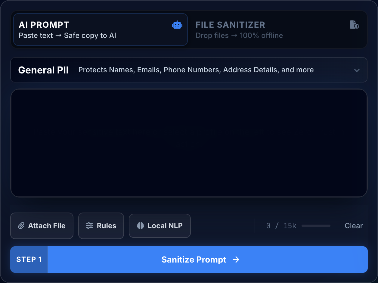 In-Page Selection Popover & Context Menu Interface