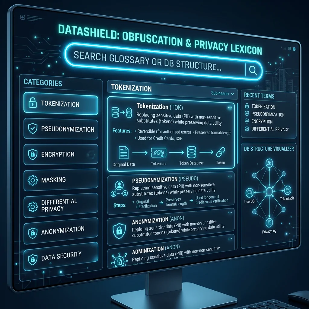 The Master Glossary of AI Privacy & Redaction. Dashboard