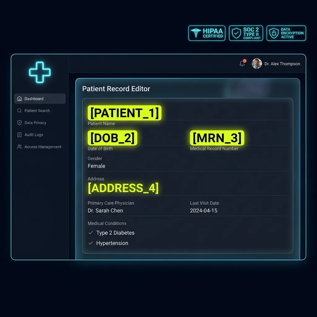 Medical Workflows: Zero-Trust HIPAA Shield for ChatGPT