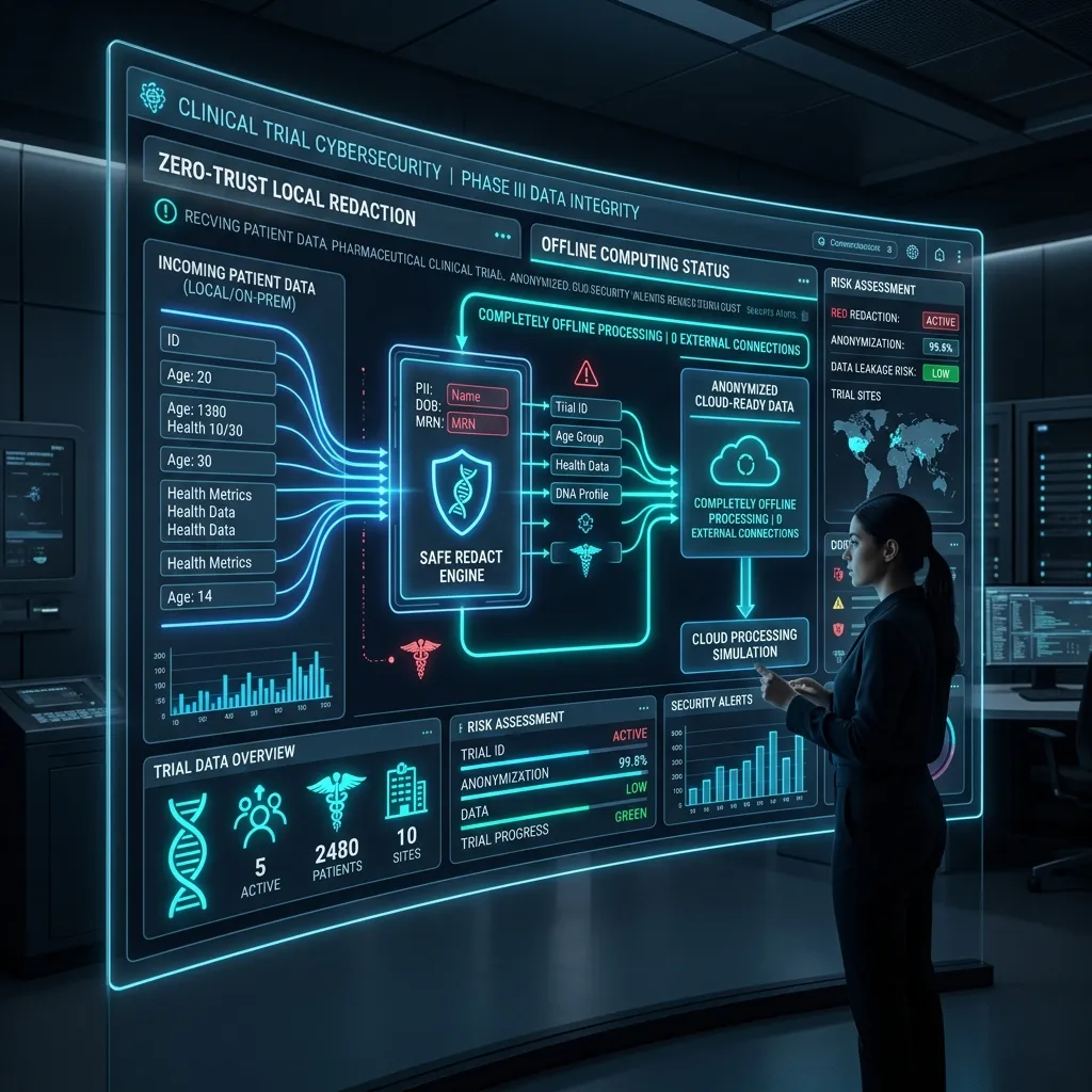 Zero-Trust Data Sanitization for Pharma Dashboard