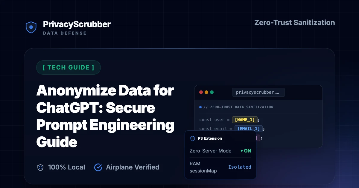 Anonymize Data for ChatGPT