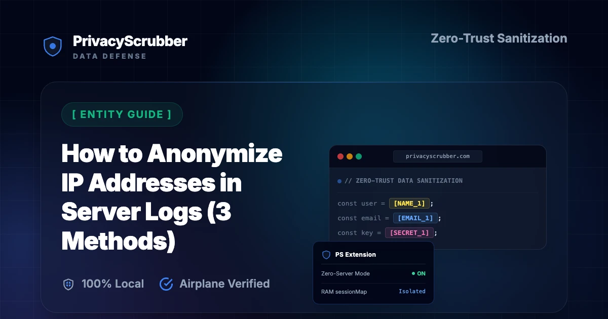 How to Anonymize IP Addresses in Server Logs (3 Methods)