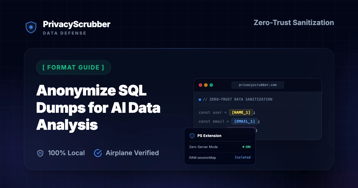 Anonymize SQL Dumps for AI Data Analysis