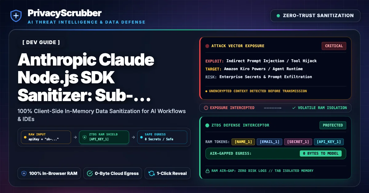 Anthropic Claude Node.js SDK Sanitizer