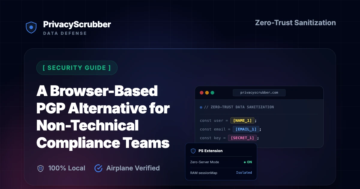 A Browser-Based PGP Alternative for Non-Technical Compliance Teams