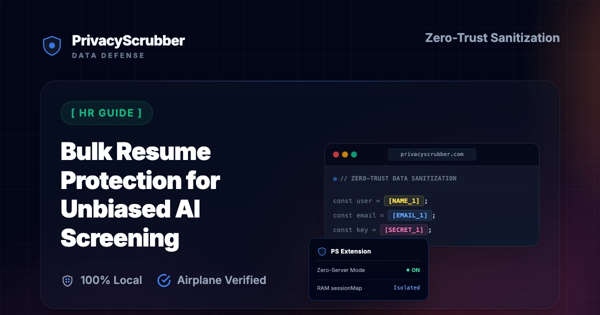 Bulk Resume Protection for Unbiased AI Screening