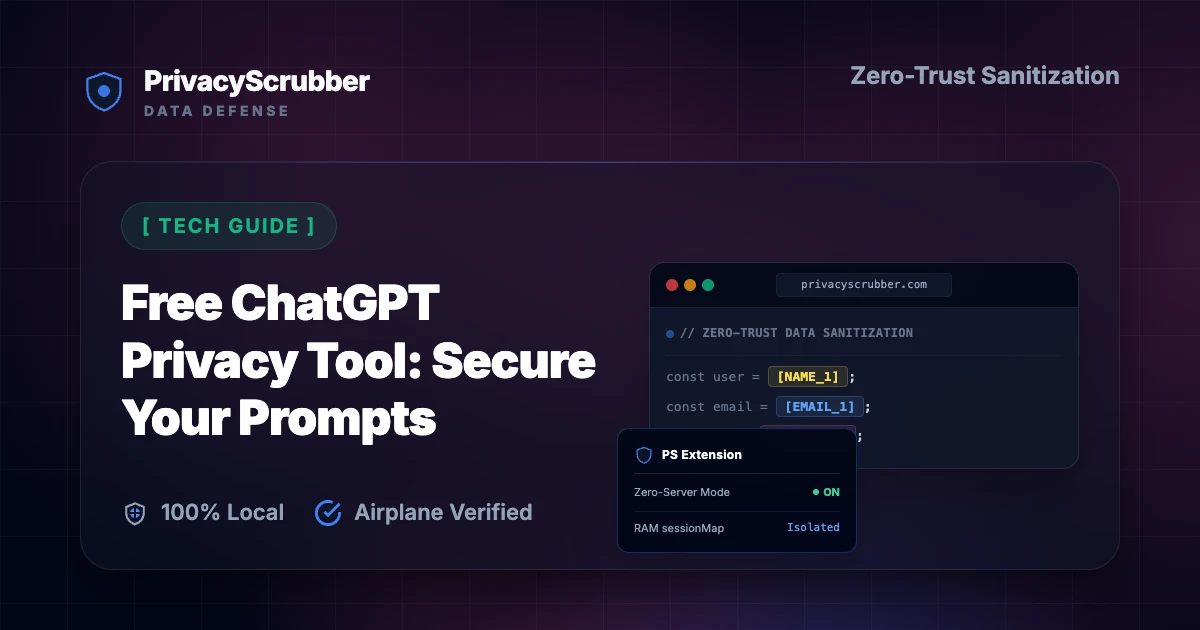 Free ChatGPT Privacy Tool