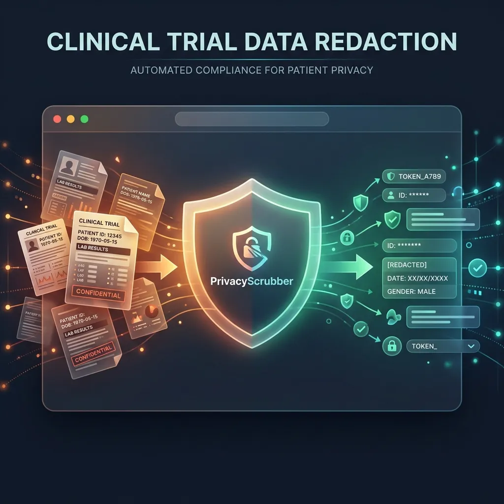 Clinical Trial Data Redaction for ChatGPT