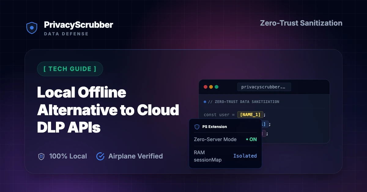 Local Offline Alternative to Cloud DLP APIs