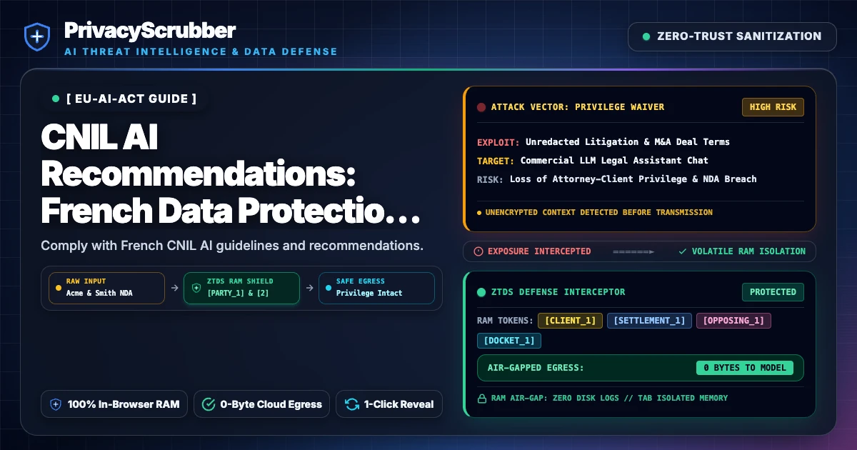 EU AI Act Compliance and PII Sanitization for ChatGPT
