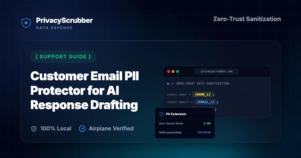 Customer Email PII Protector for AI Response Drafting
