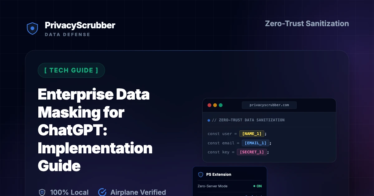 Enterprise Data Masking for ChatGPT