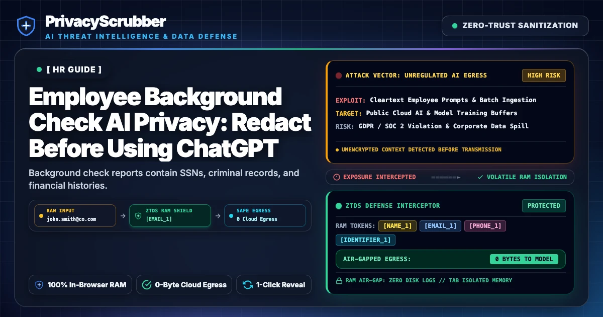 Employee Background Check AI Privacy
