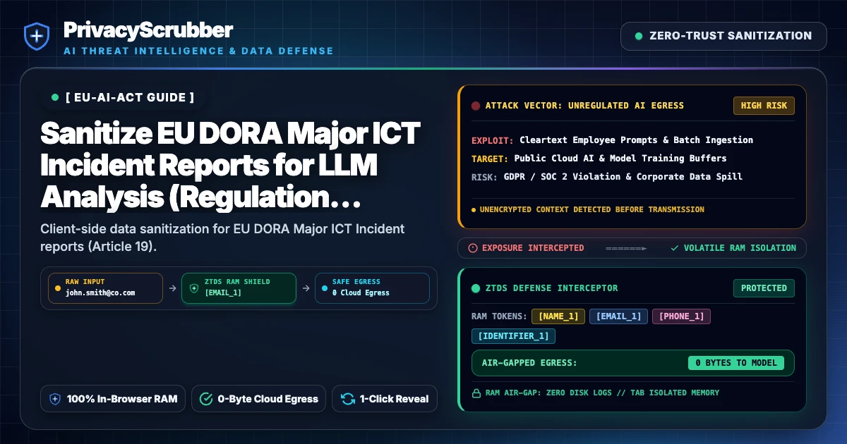 EU AI Act Compliance and PII Sanitization for ChatGPT