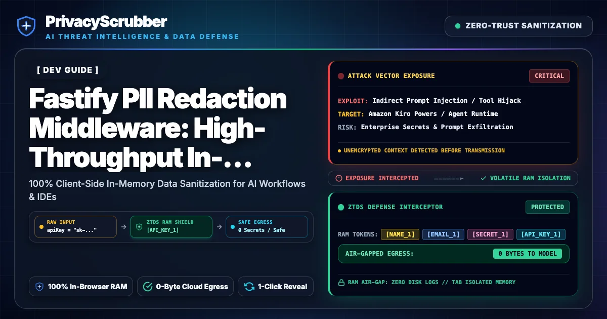 Fastify PII Redaction Middleware