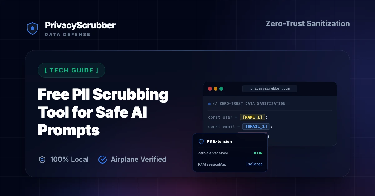 Free PII Scrubbing Tool for Safe AI Prompts