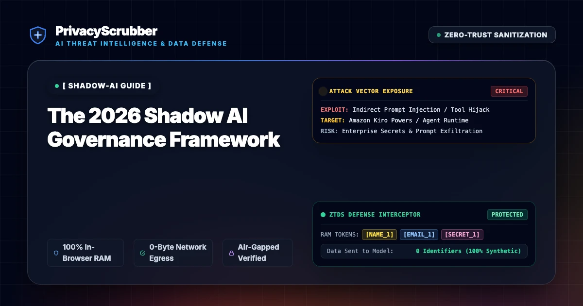 The 2026 Shadow AI Governance Framework