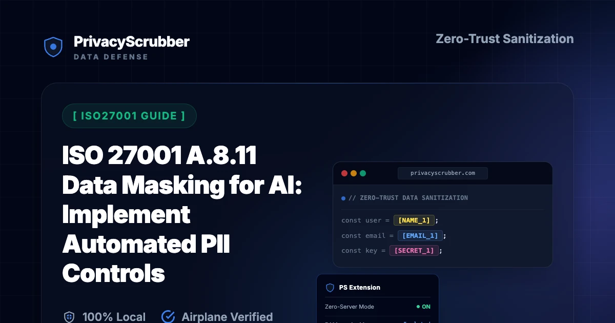ISO 27001 A.8.11 Data Masking for AI