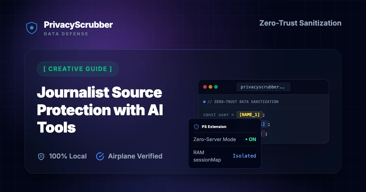 Journalist Source Protection with AI Tools