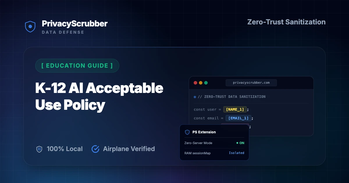 K-12 AI Acceptable Use Policy