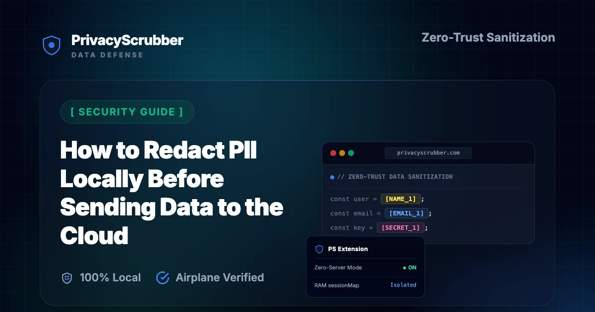 How to Redact PII Locally Before Sending Data to the Cloud
