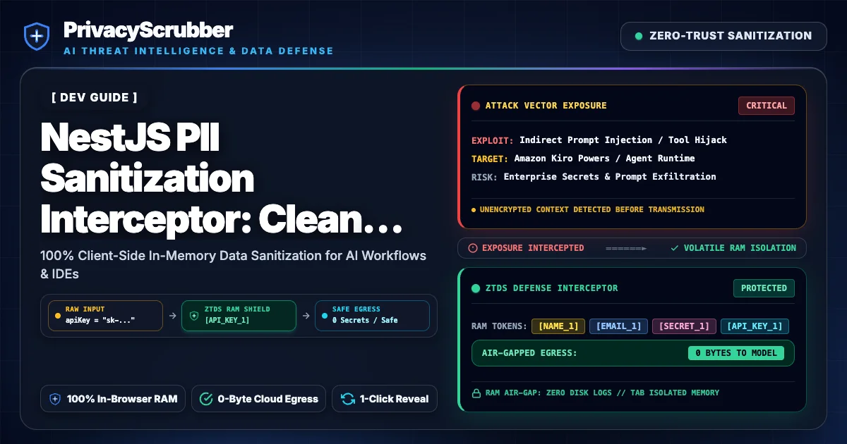 NestJS PII Sanitization Interceptor