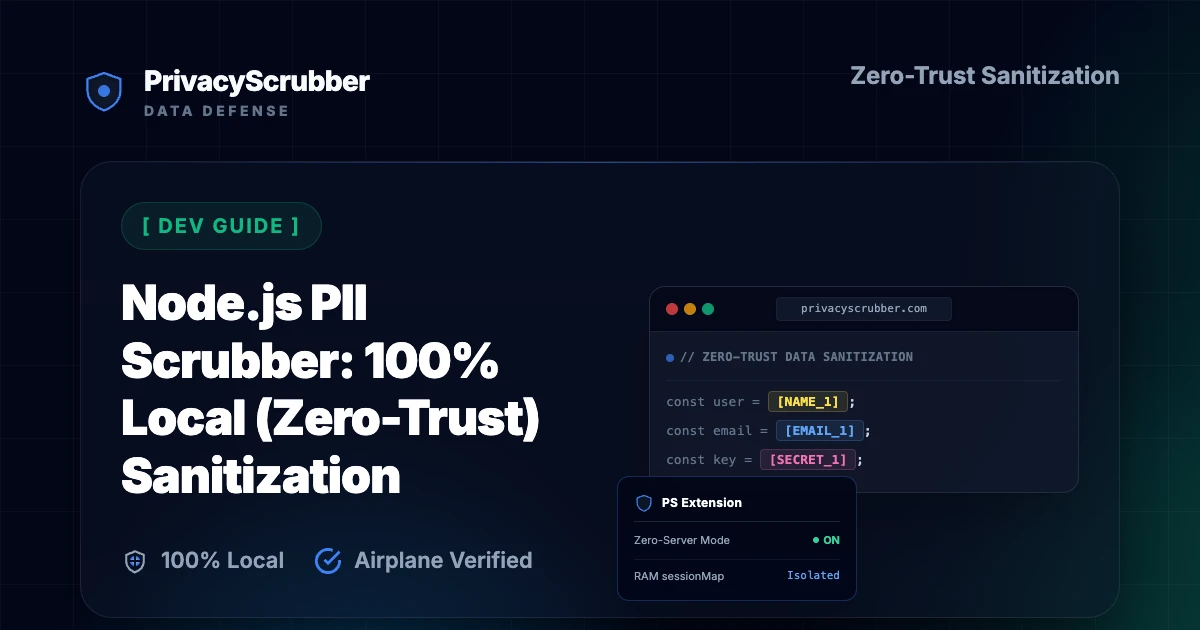 Node.js PII Scrubber