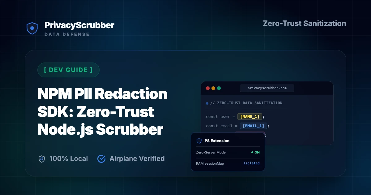 Developer Secrets and PII Protection for Code Analysis