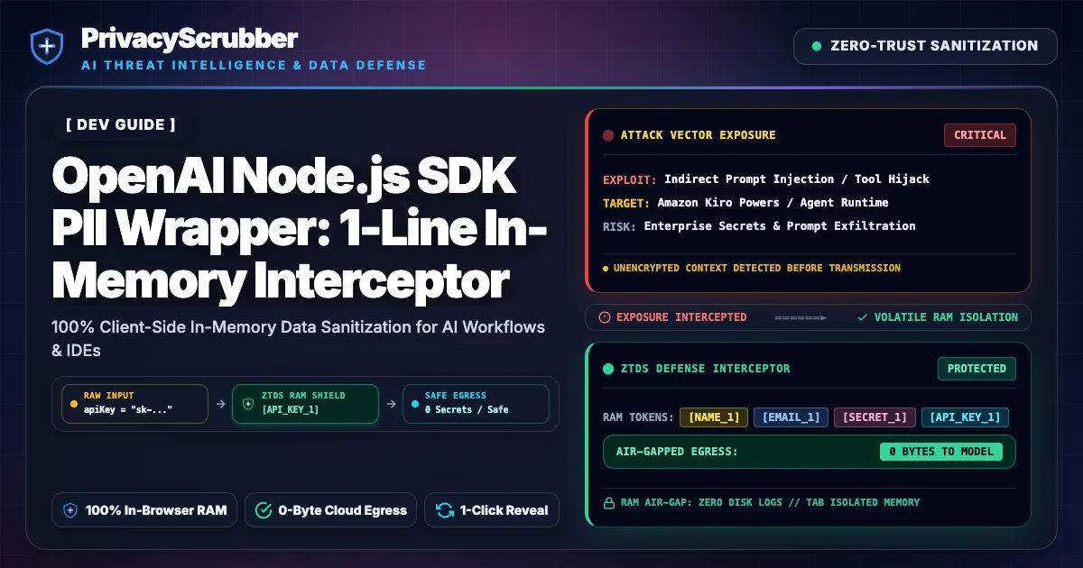 Developer Secrets and PII Protection for Code Analysis
