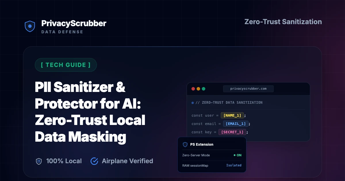 PII Sanitizer & Protector for AI