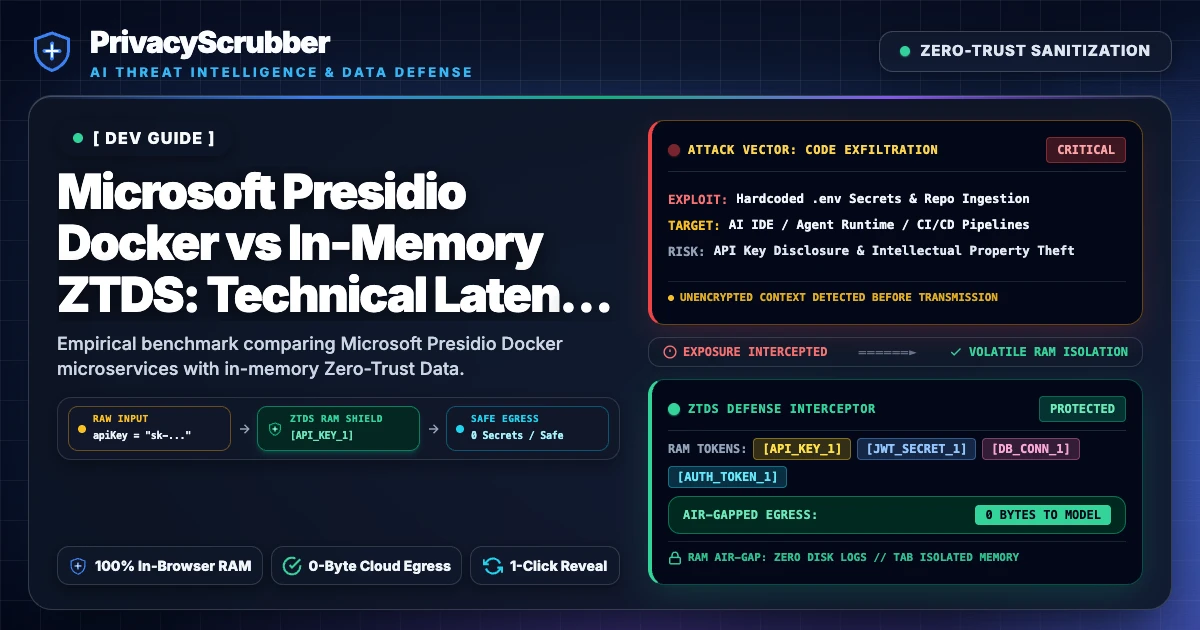 Microsoft Presidio Docker vs In-Memory ZTDS
