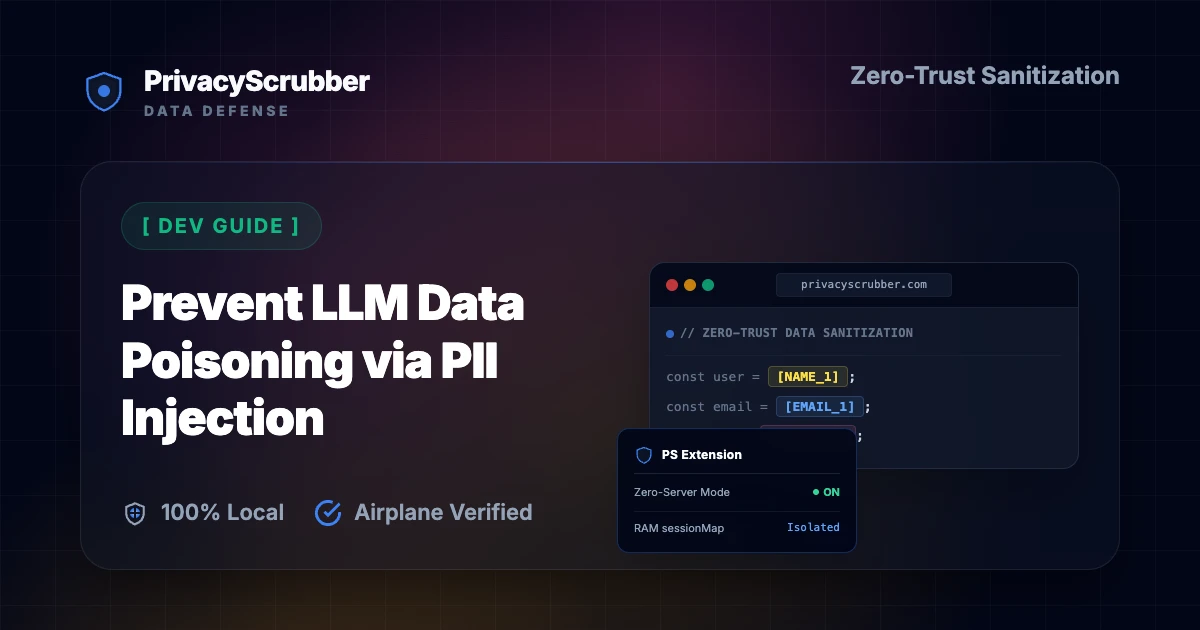 Prevent LLM Data Poisoning via PII Injection