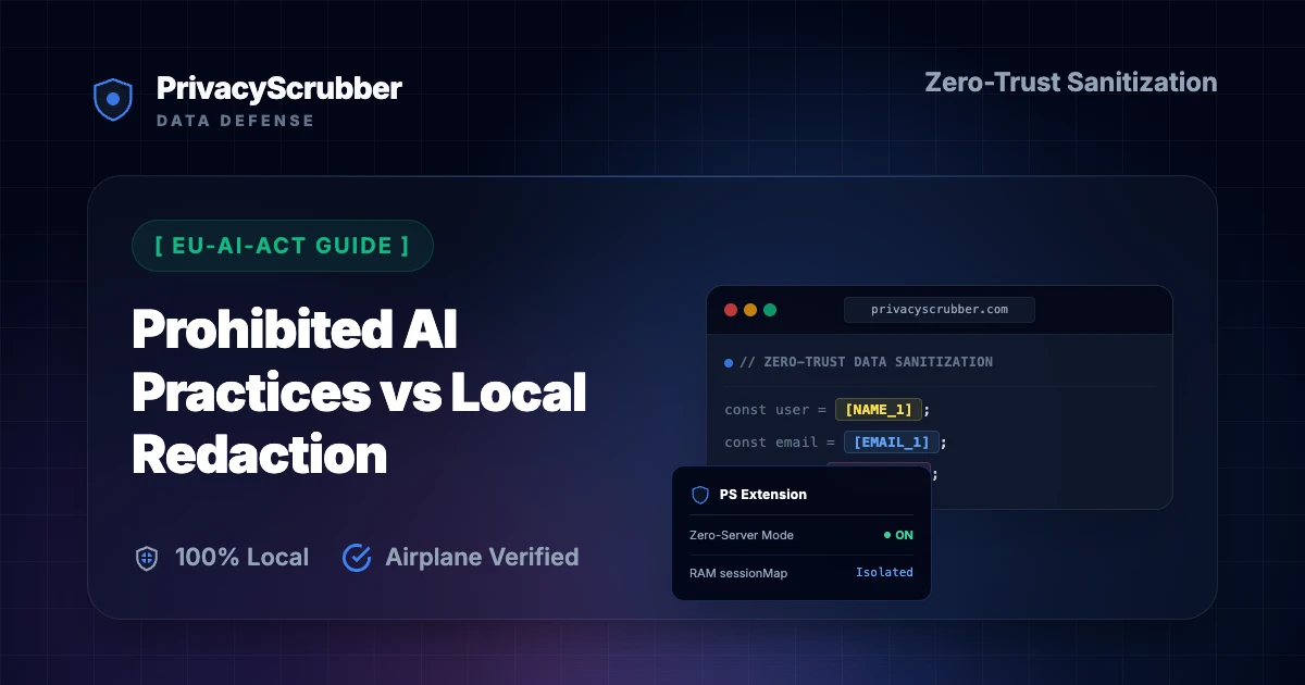 Prohibited AI Practices vs Local Redaction