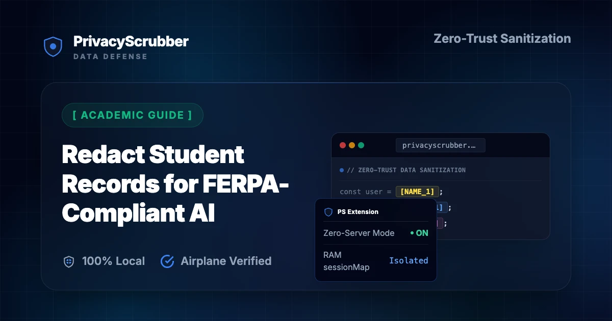 Redact Student Records for FERPA-Compliant AI