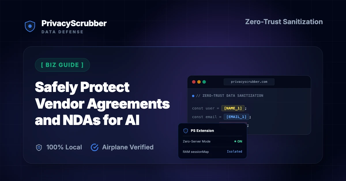 Safely Protect Vendor Agreements and NDAs for AI