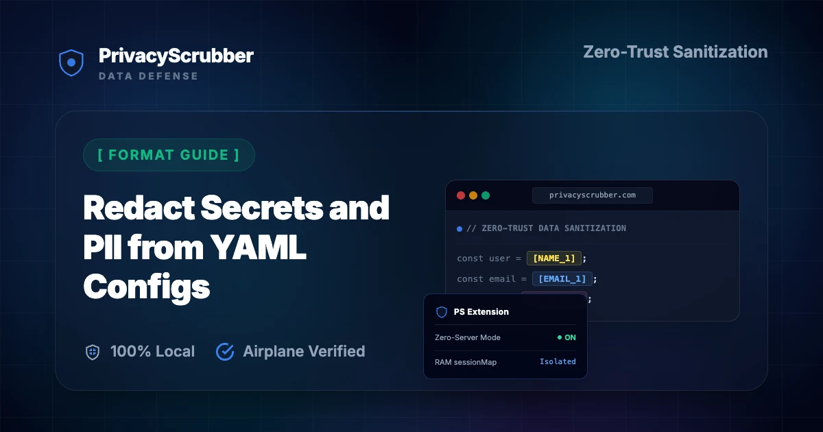 Redact Secrets and PII from YAML Configs