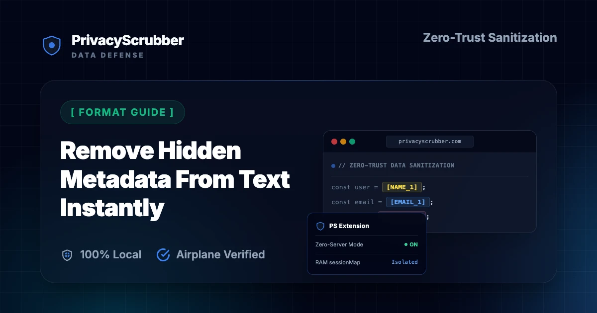 Remove Hidden Metadata From Text Instantly