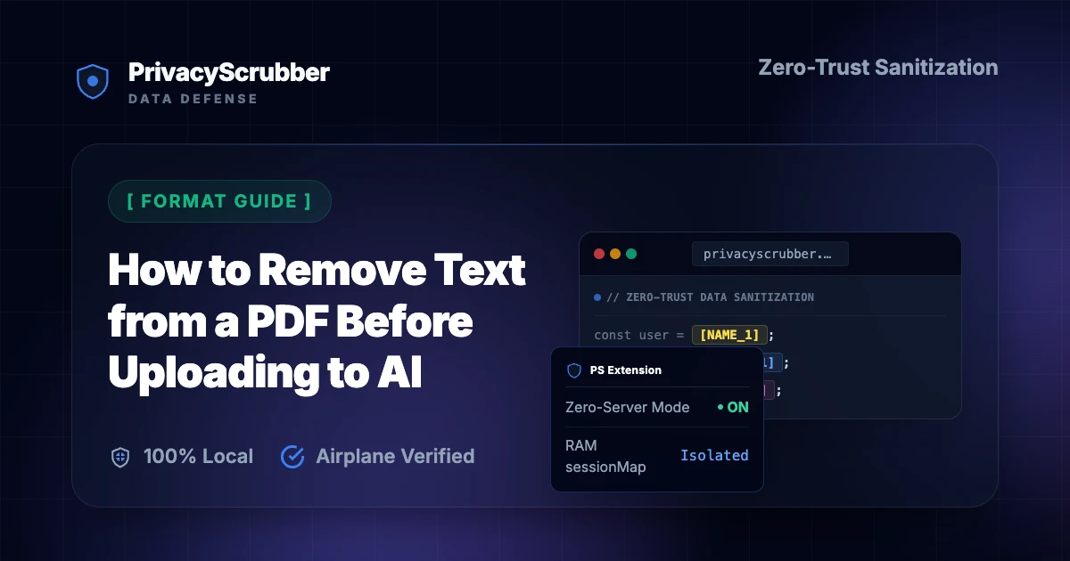 How to Remove Text from a PDF Before Uploading to AI