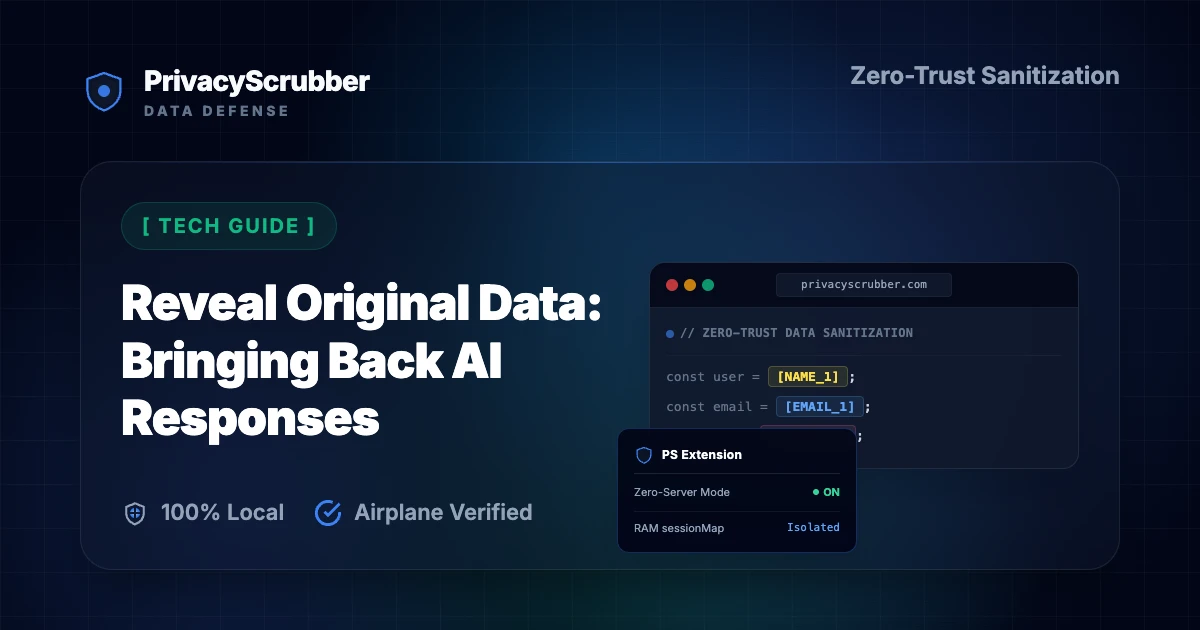 Reveal Original Data