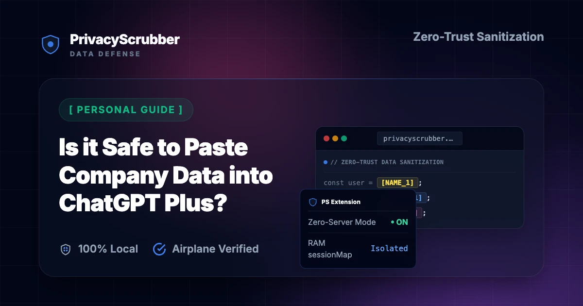 Is it Safe to Paste Company Data into ChatGPT Plus?