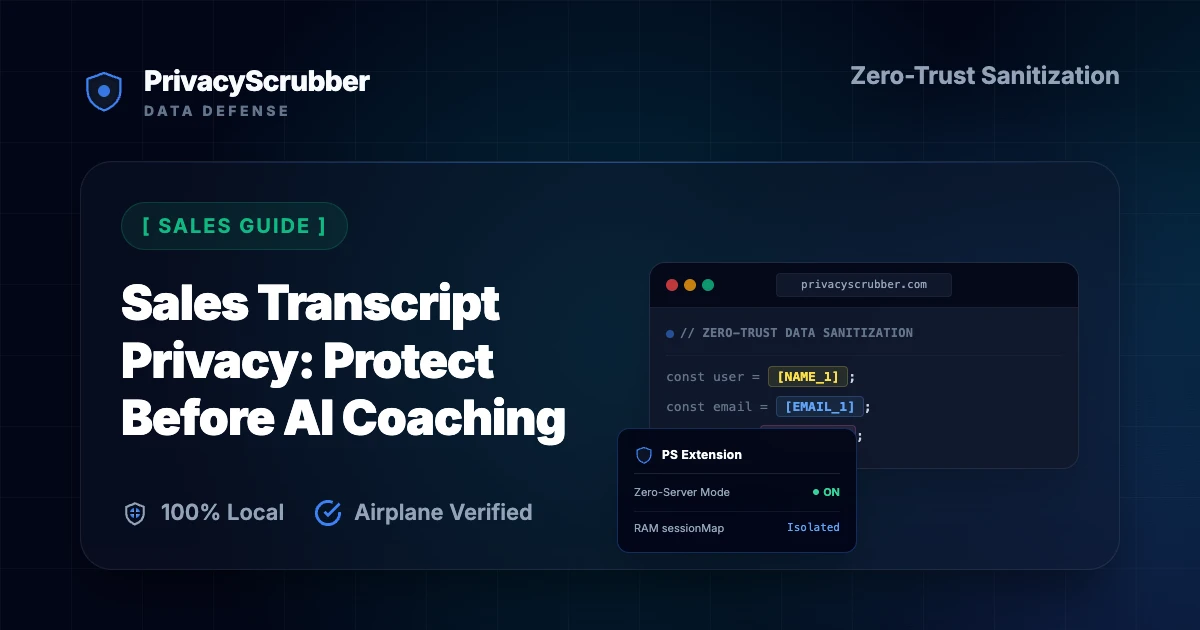 Sales Transcript Privacy