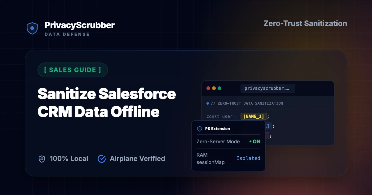 Sanitize Salesforce CRM Data Offline