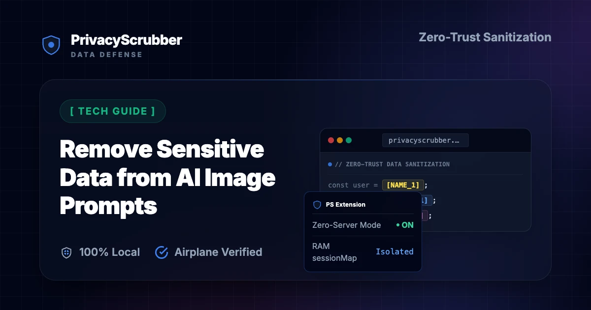 Remove Sensitive Data from AI Image Prompts