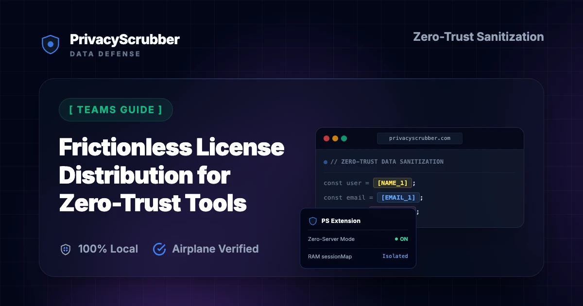 Frictionless License Distribution for Zero-Trust Tools