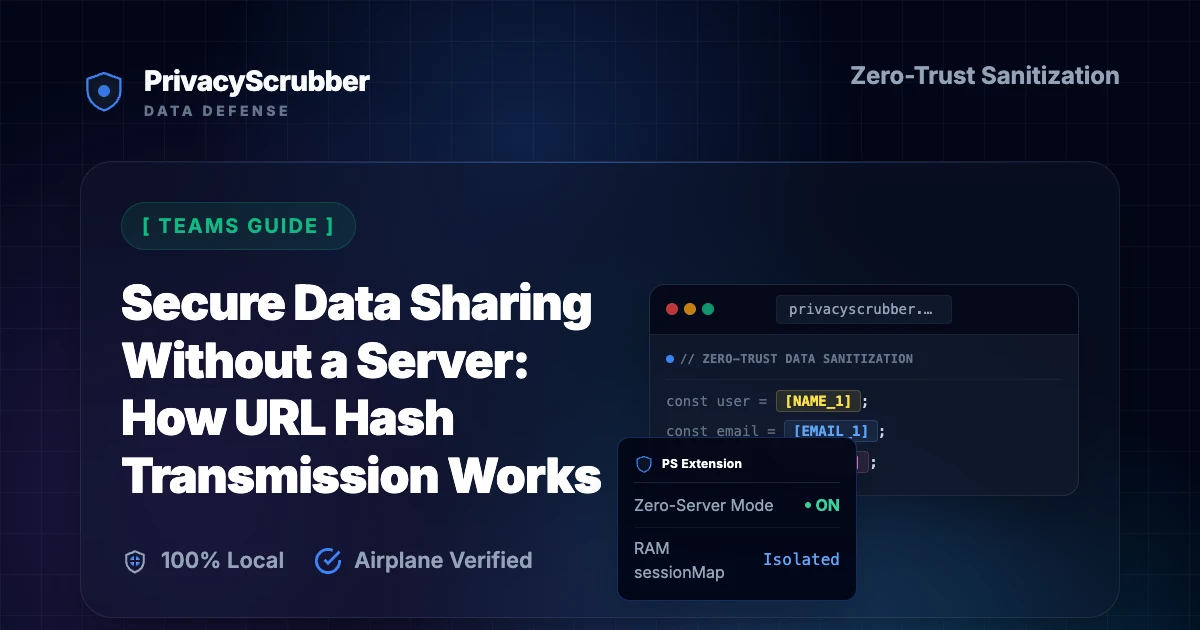 Secure Data Sharing Without a Server