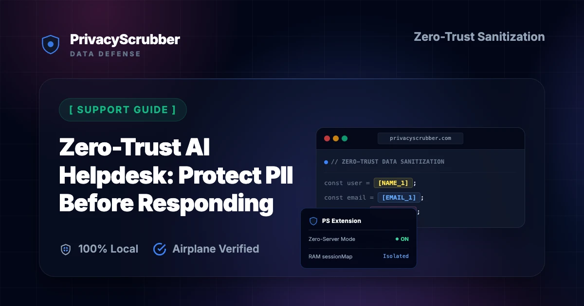 Zero-Trust AI Helpdesk