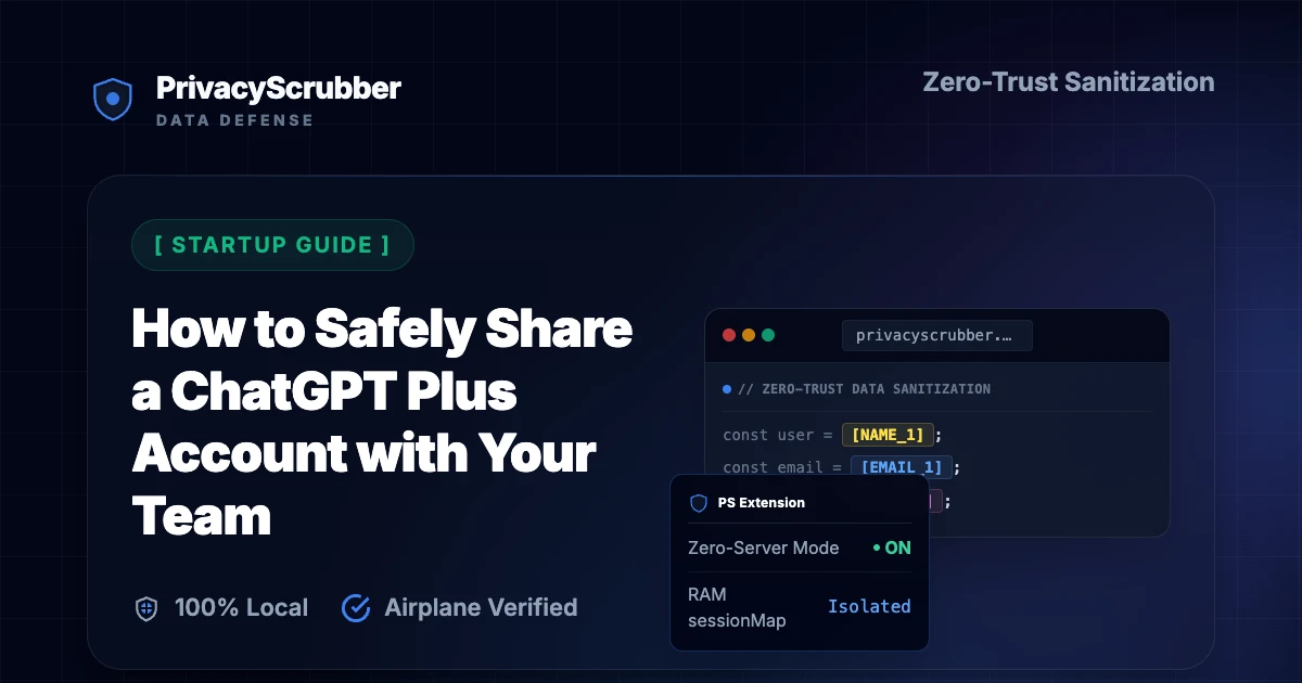 How to Safely Share a ChatGPT Plus Account with Your Team