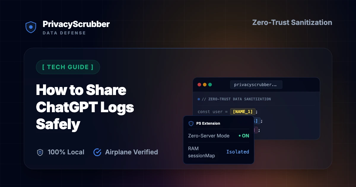 How to Share ChatGPT Logs Safely