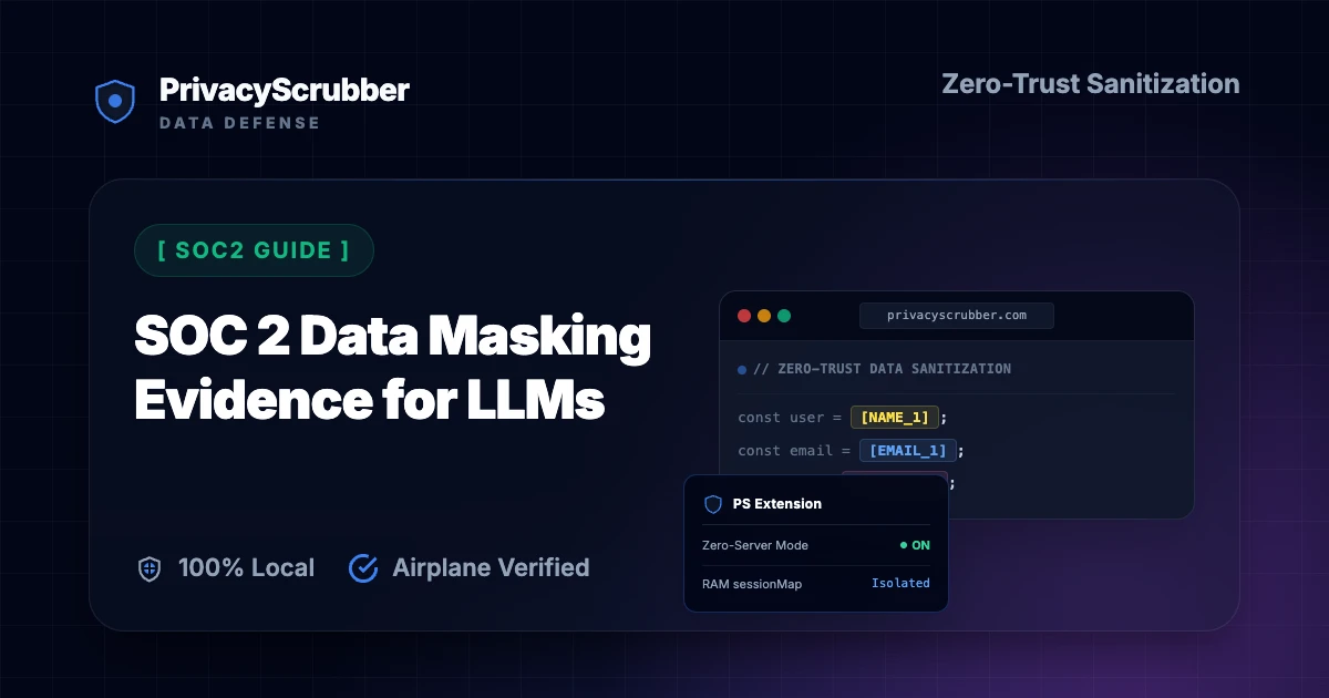 SOC 2 Data Masking Evidence for LLMs