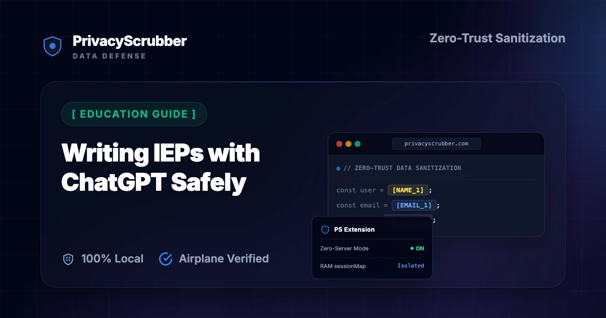 Writing IEPs with ChatGPT Safely